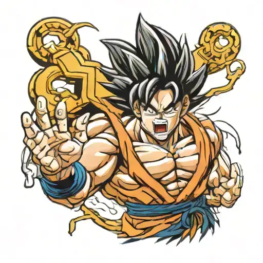 goku overcoming addiction ultra instinct   tattoo design idea