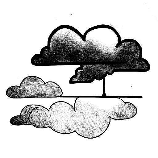 music Sheet, Clouds, Sun, trees, leaves tattoo design idea