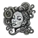 cubby African American Medusa tattoo design idea