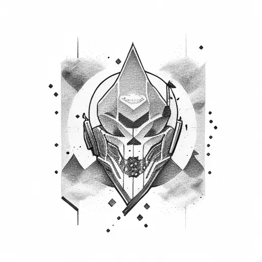 magnum sniper and smooke tattoo design idea