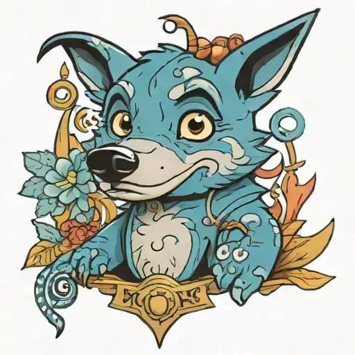 quotes bluey tv show tattoo design idea