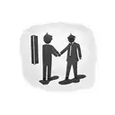 dad and son fist bumping (just the hands) with street signs under it and all surrounded by shaded clouds tattoo design idea