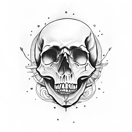 skull bdsm  tattoo design idea