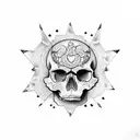 skull bdsm  tattoo design idea