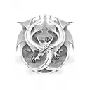 dragon scale tattoo design idea