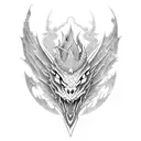 dragon scale tattoo design idea