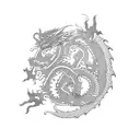 dragon scale tattoo design idea