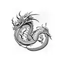 dragon scale tattoo design idea