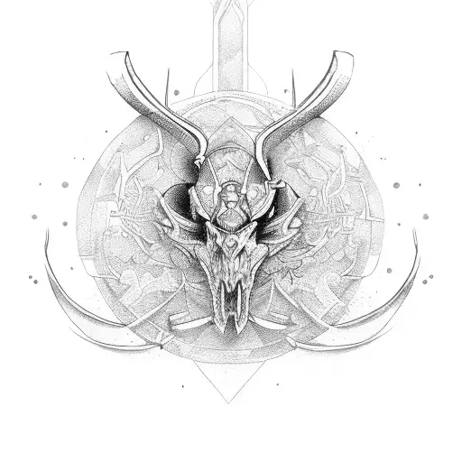 crossbow tattoo design idea