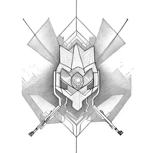 crossbow tattoo design idea