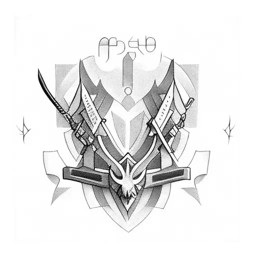 crossbow tattoo design idea