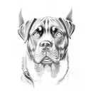 praying hands but one hand is a Rottweiler paw instead tattoo design idea