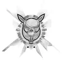 Morning star tattoo design idea