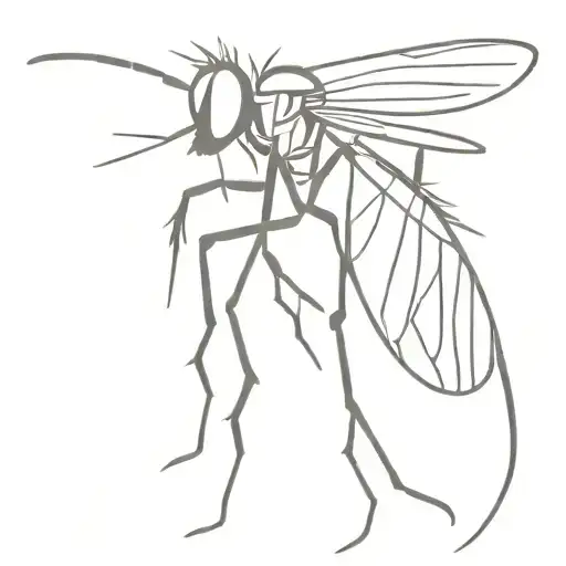 mosquito tattoo design idea