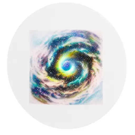 milky way galaxy tattoo design idea