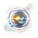 galaxy sphere tattoo design idea