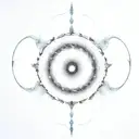 wormhole with light blue shading tattoo design idea