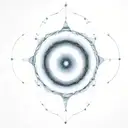 wormhole with light blue shading tattoo design idea