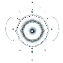 wormhole with light blue shading tattoo design idea