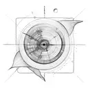 planets connected with lines like a constellation  tattoo design idea