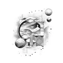 milky way tattoo design idea