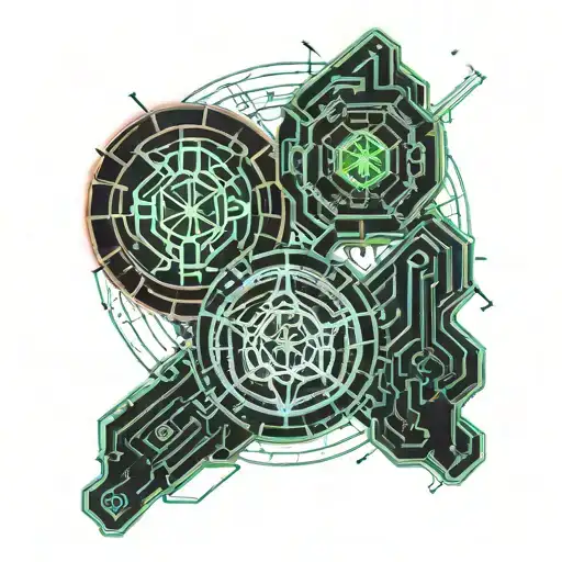 Gemini and Capricorn tattoo design idea