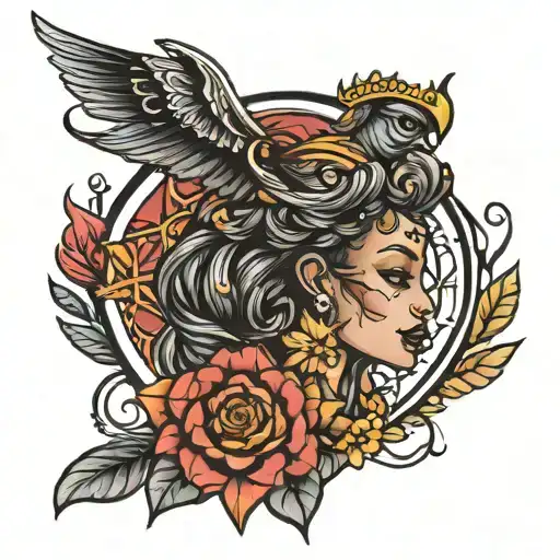 ebony Virgo tattoo design idea