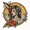ebony Virgo tattoo design idea