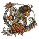 ebony Virgo tattoo design idea