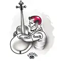 cello tattoo design idea