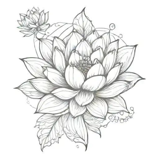 self-love with lotus flower blooming tattoo design idea