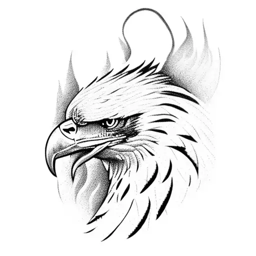 eagle killing a snake tattoo design idea