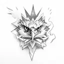 eagle killing a snake tattoo design idea