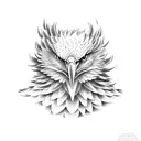 eagle killing a snake tattoo design idea