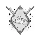 777 casino tattoo design idea