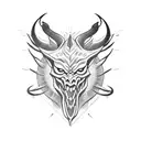 Devil tattoo design idea