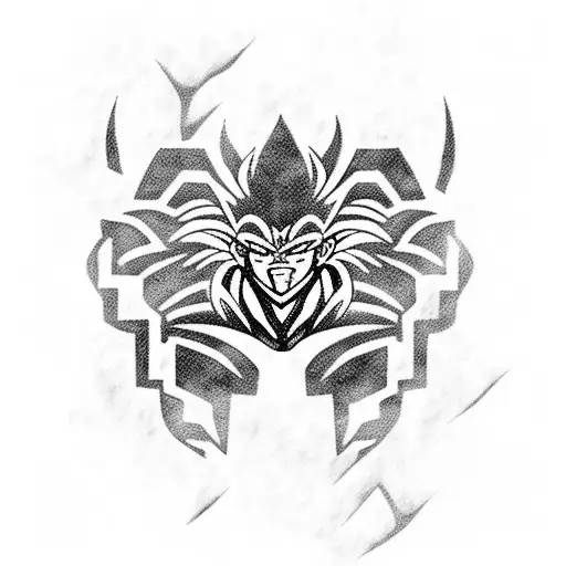 Broly tattoo design idea
