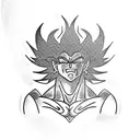 Broly tattoo design idea