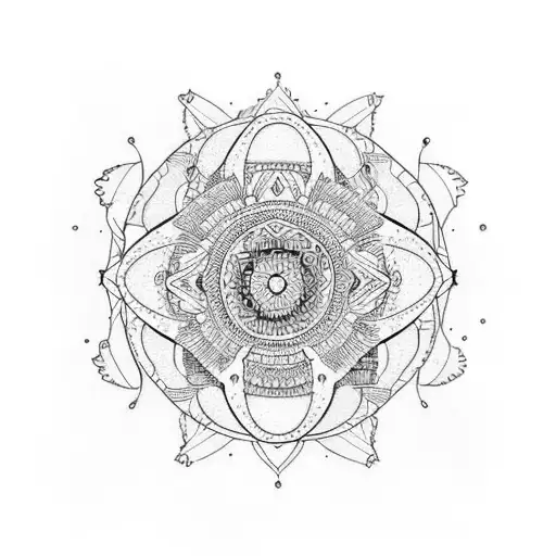 lake, summer, cousin, boho tattoo design idea