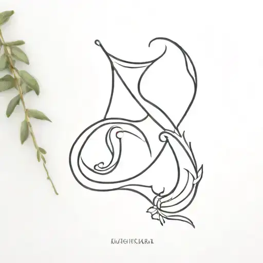 Aquarius + Virgo tattoo design idea