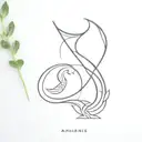 Aquarius + Virgo tattoo design idea