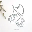 Aquarius + Virgo tattoo design idea