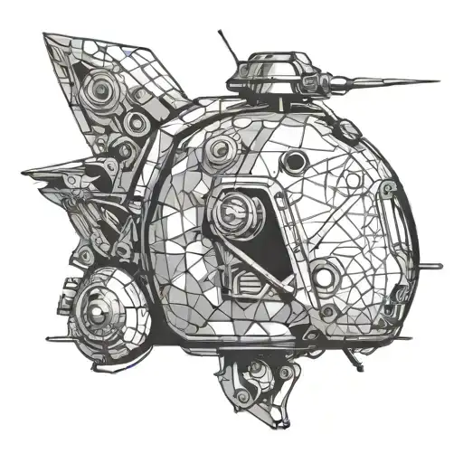 sph5 helicopter helmet surrounded tattoo design idea