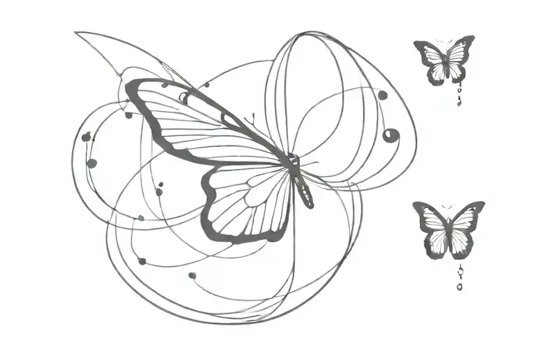 tpab butterfly where it's head represents semi colon and the coma looks like 9 so it will be 9;9 which represents 999.  tattoo design idea