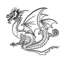 Dragon and libra tattoo design idea