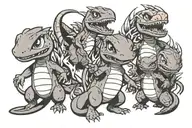 Charmander evolution line tattoo tattoo design idea
