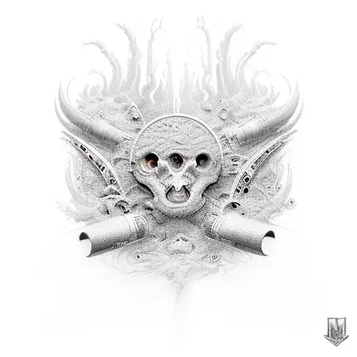 drugs girls money addictive toxic  tattoo design idea