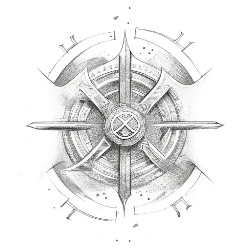 Nordic runes of power strength success and health tattoo design idea