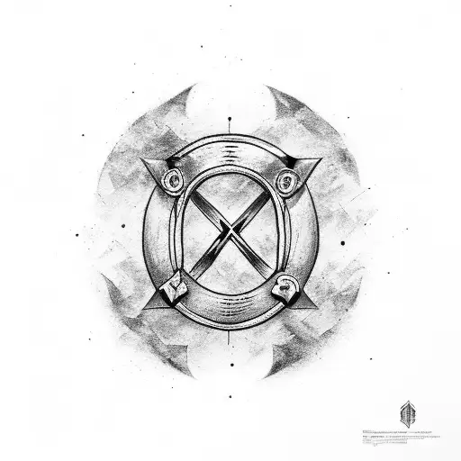 Nordic runes of power strength success and health tattoo design idea