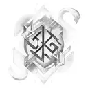 Nordic runes of power strength success and health tattoo design idea